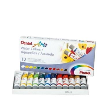 Imagem de Aquarela Pentel 12 Cores Bisnaga Wfrs-212