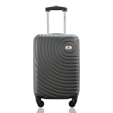 Imagem de Mala de Bordo Viagem 10kg Rodas 360º Rígida ABS Cadeado Segredo Gladiador A7MB Cinza