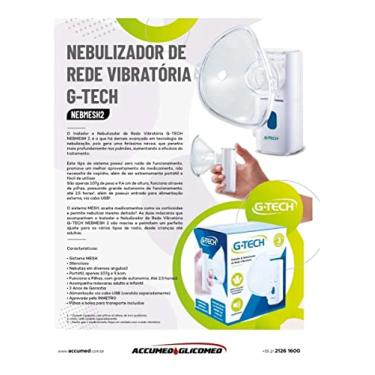 Imagem de Nebulizador E Inalador Portátil Silencioso G-tech Nebmesh 2