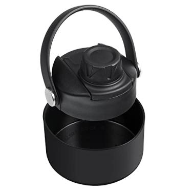 Imagem de Tampa de canudo para boca larga HydroFlask, tampa de canudo compatível com Hydro Flask boca larga de 946 ml 1,18 L, tampa para Hydro-Flask boca larga 32 1,18 ml tampa de canudo para boca larga Hydroflask