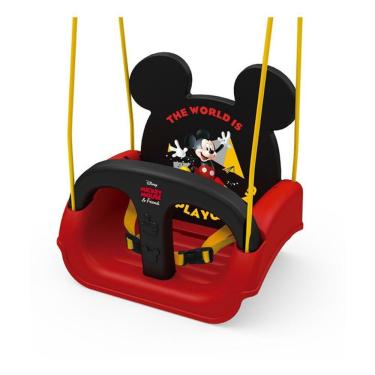 Imagem de Balanço Infantil Encosto Balança Barra Proteção Personagens