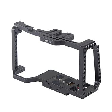 Imagem de LAOJIA cela,Gaiola para câmera Gaiola para filmagem com placa de liberação rápida Furos rosqueados de 1/4 de polegada 3/8 de polegada Suporte para sapata fria Compatível com a Blackmagic Pocket Cinem
