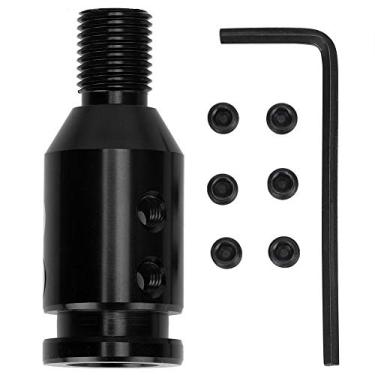 Imagem de Adaptador de botão de câmbio de carro, adaptador de botão de câmbio para câmbios sem rosca, adequado para rosca de 30 x 4 cm (preto)