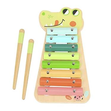 Imagem de Xilofone Divertido Jacaré 3 Peças Madeira TF570 Tooky Toy