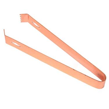 Imagem de Pinças de gelo para coquetéis, pinças de gelo fortes e finas com força de aperto espessadas comprimento adequado para cozinha Chapeamento de cobre