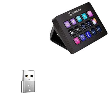 Imagem de Adaptador BoxWave compatível com Elgato Stream Deck MK.2 (adaptador da BoxWave) - USB-A para C PortChanger (pacote com 5), USB Tipo-C OTG USB-A converte dados de carregamento para Elgato Stream Deck MK.2 - prata metálico