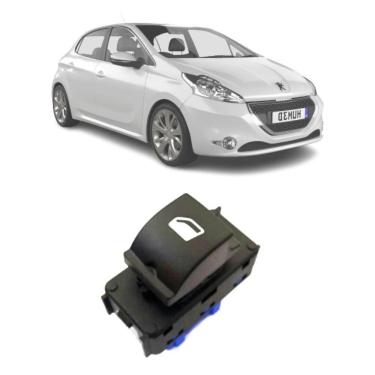 Imagem de Botão Vidro Elétrico Interruptor P/ Peugeot 208 Após 2013