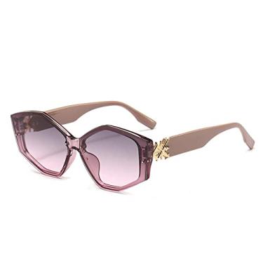 Imagem de Design de nicho de personalidade da moda, armação de óculos em forma de polígono, óculos de sol hip-hop elegantes e versáteis, 7, tamanho único