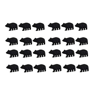 Imagem de Conjunto de 24 puxadores de armário de gaveta de ferro fundido preto fosco