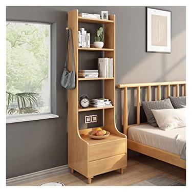 Imagem de KIZQYN Estante de livros quarto estante para casa armário de armazenamento de cabeceira sala de estar estante simples varanda rack de armazenamento estante (cor: b)