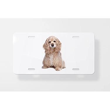 Imagem de American Cocker Spaniel – Capa para placa de carro – Capa para placa de licença 15,24 x 30,48 cm