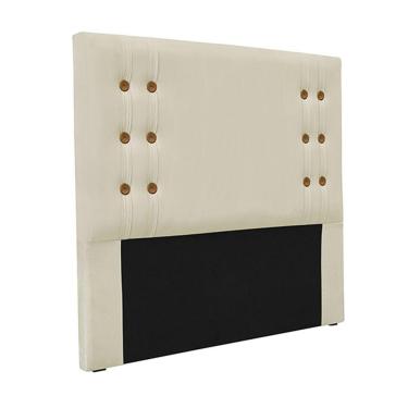 Imagem de Cabeceira King Size 1,95m Kors Veludo Bege Gran Belo