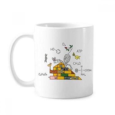 Imagem de Caneca Egito Múmia Hórus Química Pirâmide Cerâmica Copo de Café Porcelana Utensílios de Mesa
