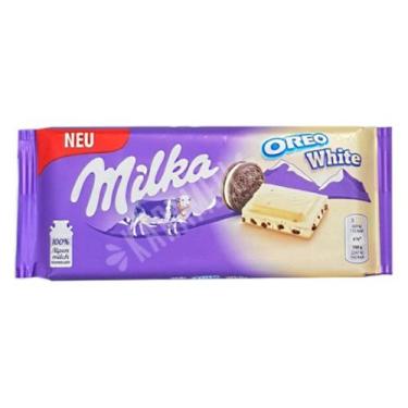 Imagem de Chocolate Milka Oreo White 100G - Chocolate Branco E Recheio Oreo - Mi
