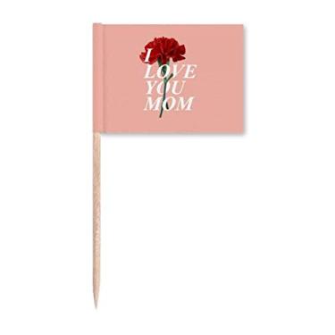Imagem de Cravo Mother Presente Emoção Palito de Dente Bandeira Marcador Topper Decoração de Festa