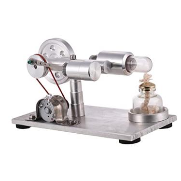 Imagem de LUGU ar quente stirling modelo de motor do motor ge dor de energia elétrica com led de física brinquedo educacional aniversário presente científico