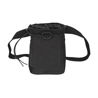 Imagem de Bolsa de giz em pó de magnésio com cinto profissional 2 estilos para escalada pedregulho de escalada de escalada bolsas de escalada com cinto ajustável e de encaixe para esportes ao ar livre Materiais de nylon 600D - Preto