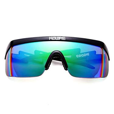 Imagem de Óculos de Sol Oversized Kdeam Leve Bloqueador de Vento Ciclismo Esporte Proteção Uv400 (C4)