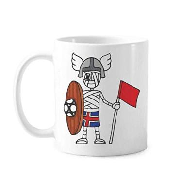 Imagem de Caneca de cerâmica de porcelana para café e porcelana da Iceland Viking Mummy