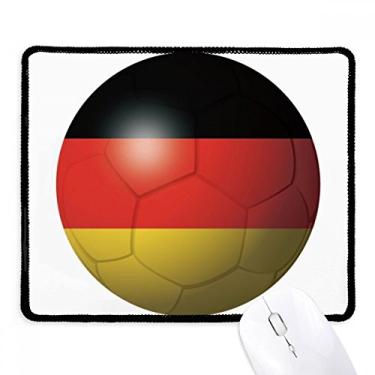 Imagem de Mousepad com a bandeira nacional da Alemanha para futebol americano borda costurada tapete de borracha para jogos