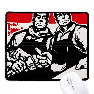 Imagem de Mousepad de borracha para jogos com borda costurada