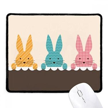 Imagem de Mousepad de borracha para jogos Easter Religion Festival Cute Bunny Culture