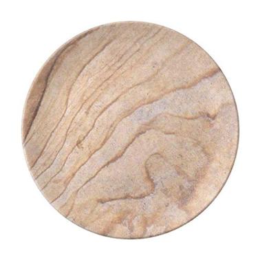 Imagem de Placa com textura de pedra de mosaico elegante ondulada de porcelana decorativa Salver Prato de jantar