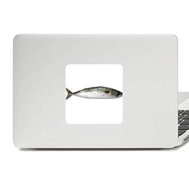 Imagem de Adesivo de vinil Paster para laptop com desenho de peixe oceano longo preto