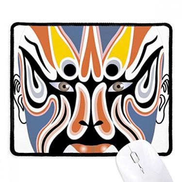 Imagem de Mousepad Suowulong colorido de cabeça facial Peking Opera Tapete de borracha para jogos