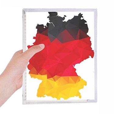 Imagem de Caderno com a bandeira nacional da Alemanha, caderno de grafite, folhas soltas, diário recarregável, papelaria