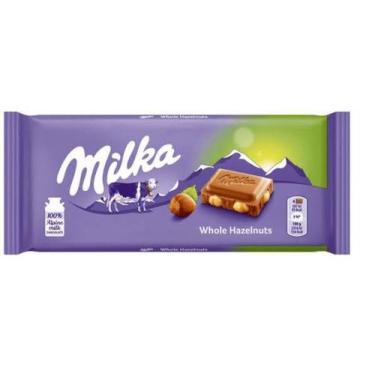 Imagem de Chocolate Milka Whole Hazelnuts 100G - Importado Polônia - Mondelez