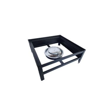 Imagem de Base Rechaud À Álcool Gel Com Tripé Grande 26x26x10cm