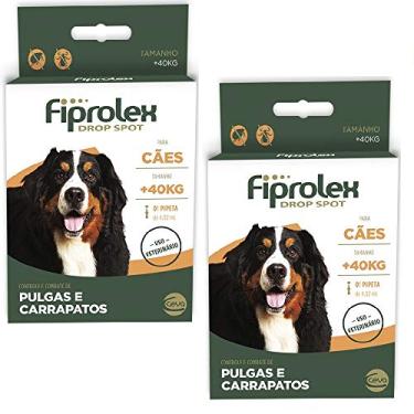 Imagem de Antipulgas Fiprolex 4,02 Ml - Cães Acima 40 Kg - Kit Com 02