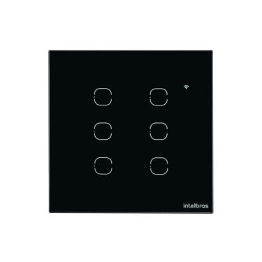 Imagem de Interruptor Wifi Touch Ews 1006 Preto Intelbras