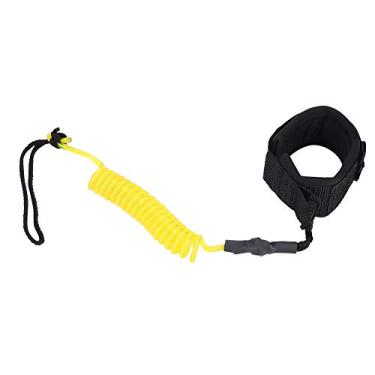 Imagem de Leash de Prancha, Leash de Sup Em Espiral Leash de Prancha de Surf Em Espiral de 5 Mm Alça de Corda de Perna de Suporte Stand Up Leash de Paddleboard Leash de Bodyboard (Amarelo)