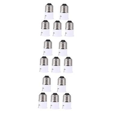 Imagem de DOITOOL Suporte De Lâmpada De Tomada De 15 Peças Com Adaptador De Tomada De Tomada De Luz Menorah Lâmpadas Suporte De Lâmpada Conversor Suporte De Luz Principal E27 Tomada De Luz Branca