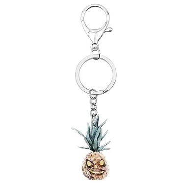 Imagem de ZALTAS Chaveiro Longo Abacaxi Evil Jóias Para Bolsa De Presente Feminino AcessóriosMULTICOLORIDO