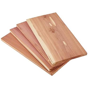 Imagem de Outset Tábuas de grelha, conjunto de 4 tábuas de madeira para grelhar cedro