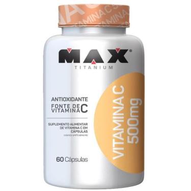 Imagem de Vitamina C 500Mg - Max Titanium Antioxidante E Fonte De Vitaminas C