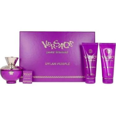 Imagem de Kit Versace Dylan Purple Eau De Parffum 100ml+ 5ml +Body Lotion100ml+S