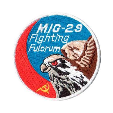 Imagem de Patch Bordado - Caça Russo Guerra Urss Mig29 Pequeno AV20072-36 Termocolante Para Aplicar