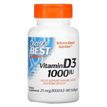 Imagem de Vitamina D3 25 mcg 1.000 UI 180 Cápsulas Softgel - Doctor's Best