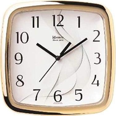 Imagem de Relógio de Parede Quartz Dourado Claro
