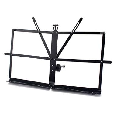 Imagem de Suporte de música de mesa, suporte de partitura de metal dobrável