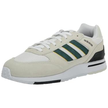 Imagem de adidas Tênis masculino Run 80s, Marfim/verde universitário/preto, 8