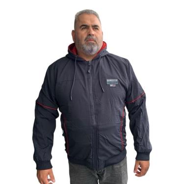 Imagem de Jaqueta Corta Vento Masculina Gangster Dupla Face Plus Size-Masculino