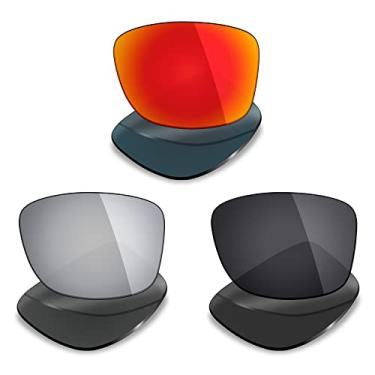 Imagem de 3 pares de lentes polarizadas de substituição Mryok para óculos de sol Oakley Jupiter Squared – Opções