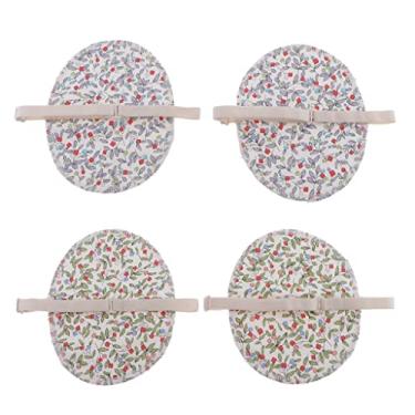 Imagem de 2 pares de protetores absorventes respiráveis confortáveis nas axilas e axilas - Mantenha-se fresco e seco o dia todo - combate a hiperidrose - verde, azul - lavável e reutilizável - unissex