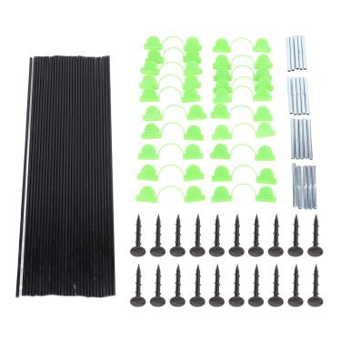 Imagem de Aros de estufa crescem túnel, conjunto de estufa, estrutura de suporte repelente, jardim para malha convexa, despertar, fibra de vidro removível, manga de estufa, sombreamento de