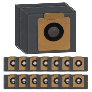 Imagem de (Pacote com 15) Sacos de pó de substituição X10 Pro Omni compatíveis com Eufy Clean X8 Pro / X10 Pro Omni Robot Vacuum Self-Empty Station, sacos de filtro de carvão ativado, peças de acessórios de